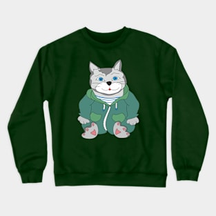 Cat Crewneck Sweatshirt